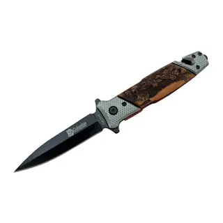 Fst 1112 Kurtarma Kamp Çakı 21 Cm - Yarı Otomatik, İp Kesmeli, Cam Perçinli