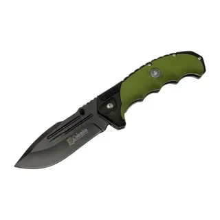 Fst4008-b Oluklu Siyah Kamp Çakı 22 Cm - Otomatik