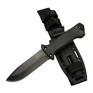 Tiger Tactical Htm 3321 A Siyah Outdoor / Survival Bıçak 27cm - Kauçuk Sap, Kılıflı, Kutulu