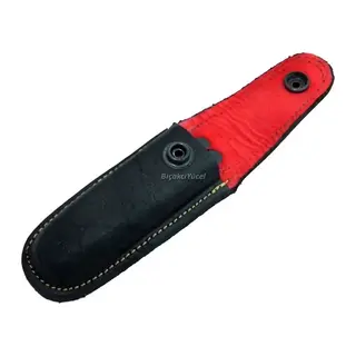 Hakiki Deri Çakı Kılıfı No:2 - 12 Cm, Kemerlikli
