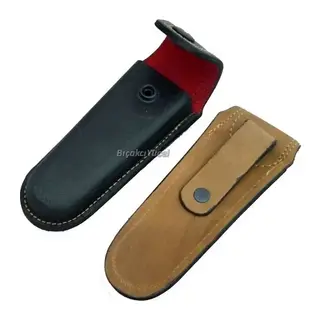 Hakiki Deri Çakı Kılıfı No:4 - 14 Cm, Kemerlikli