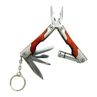 P 1172 Ahşap Mini Çok Amaçlı Pense / Çakı 7cm - Ahşap Metal Sap (multitool)