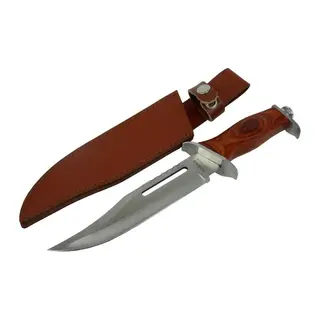 111 Rambo Bıçağı 32 Cm - Ahşap Metal Saplı, Perçinli