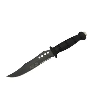 Sr S008b Lejyoner Tırtıklı Outdoor Bıçağı 29 Cm - Kauçuk Sap, Perçinli