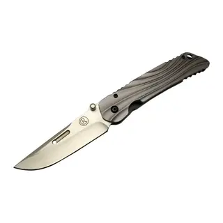 Umnumzaan T 50 Gri Kamp Çakı 22,5cm - Manuel, Kemerlikli, Oluklu