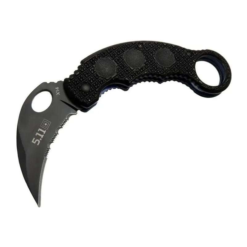 X14 5.11 Siyah Karambit Koleksiyon Çakı 16 Cm - Plastik Sap