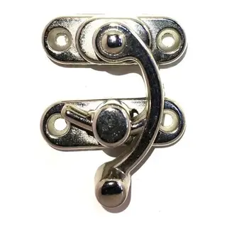 Yay Gözü, Ahşap Kutu Klipsi - Küçük 28x33 Mm, Nikel 1 Adet