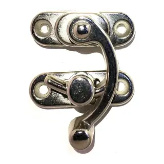 Yay Gözü, Ahşap Kutu Klipsi - Küçük 28x33 Mm, Nikel, 100 Adet