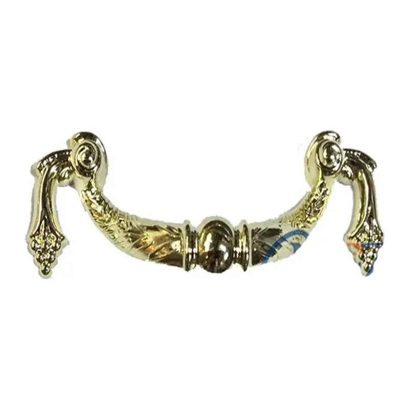 Dekoratif Zamak Üzümlü Kulp - 64mm, Sarı, 1 Adet