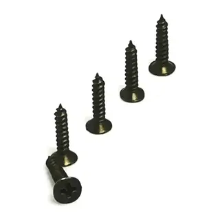 Klips, Menteşe, Ayak Vidası 2,2x7,5mm Çelik - Siyah 100 Adet
