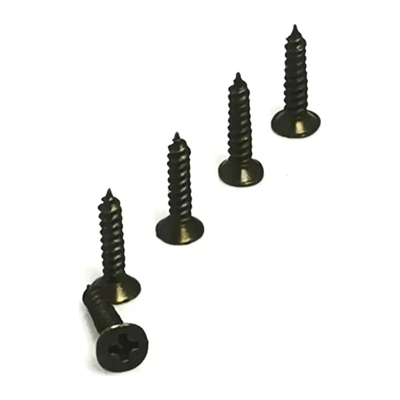 Klips, Menteşe, Ayak Vidası 2,2x7,5mm Çelik - Siyah 100 Adet