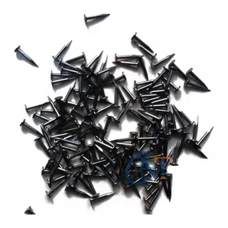 Klips, Menteşe, Ayağı Çivisi 7mm Çelik - Siyah 100gr