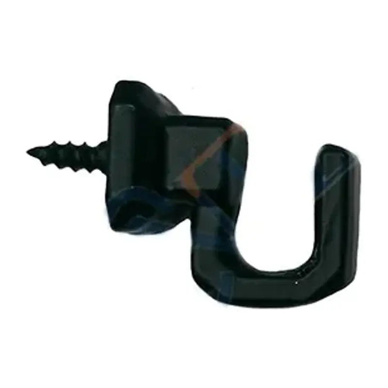 Vidalı Kanca, Askı Küçük - 15x18mm, Siyah - 100 Adet