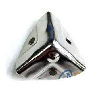 Dekoratif, Kutu, Sandık Köşesi - 35x22 Mm, Küçük, Nikel, 100 Adet