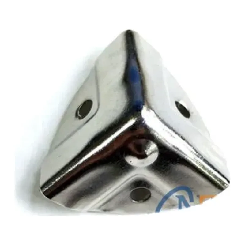 Dekoratif, Kutu, Sandık Köşesi - 35x22 Mm, Küçük, Nikel, 100 Adet