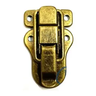 Sandık, Kutu Klipsi, Ön Kilidi - 48x30mm, Antik, 1 Adet