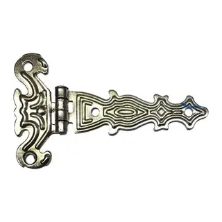 Dekoratif, Sac Tek Kuyruklu Menteşe - 40x68 Mm, Küçük, Nikel, 100 Adet