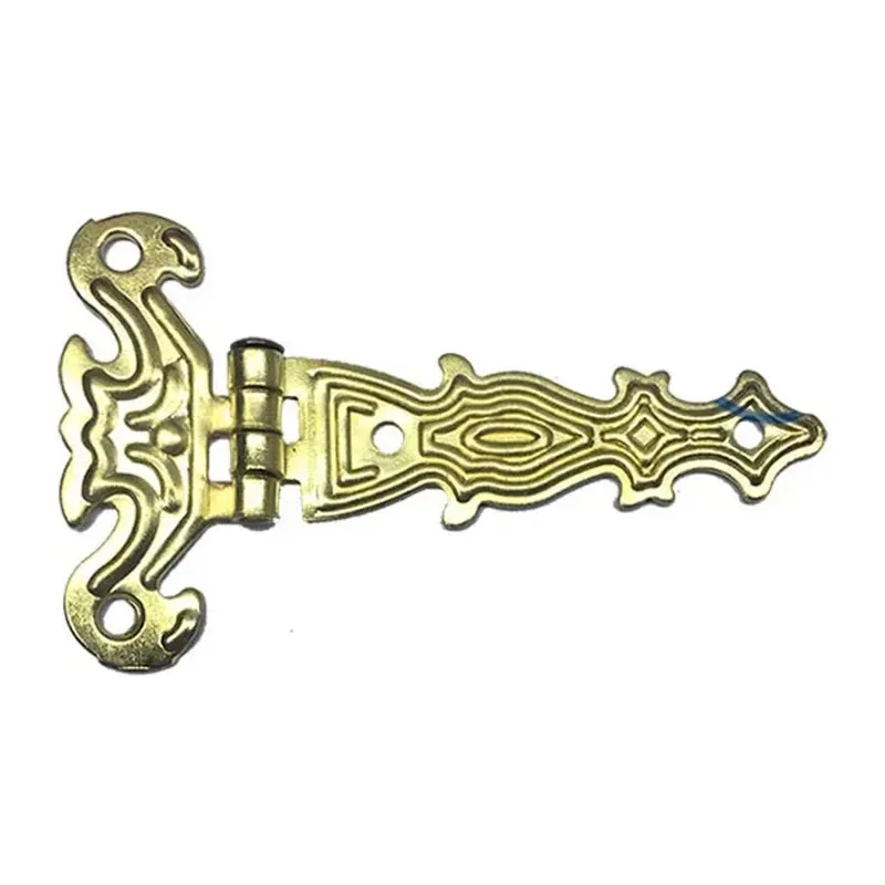 Dekoratif, Sac Tek Kuyruklu Menteşe - 40x68 Mm, Küçük, Sarı, 1 Adet