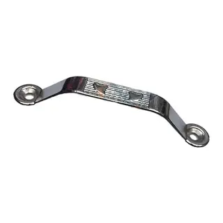 Dekoratif Zamak Kulp Dıştan - 64mm, Nikel, 1 Adet