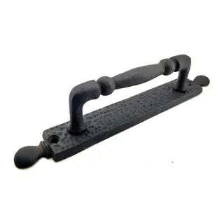 Antika Tarz Dekoratif Pirinç Misket Çekme Kapı Kolu - 223x33 Mm, Oksit
