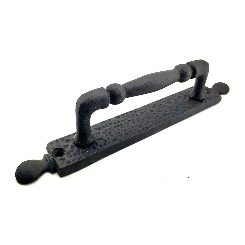 Antika Tarz Dekoratif Pirinç Misket Çekme Kapı Kolu - 223x33 Mm, Oksit