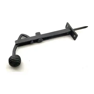 Antika Tarz Dekoratif Pirinç Ayarlı Panjur Stoperi - 150x55 Mm, Oksit