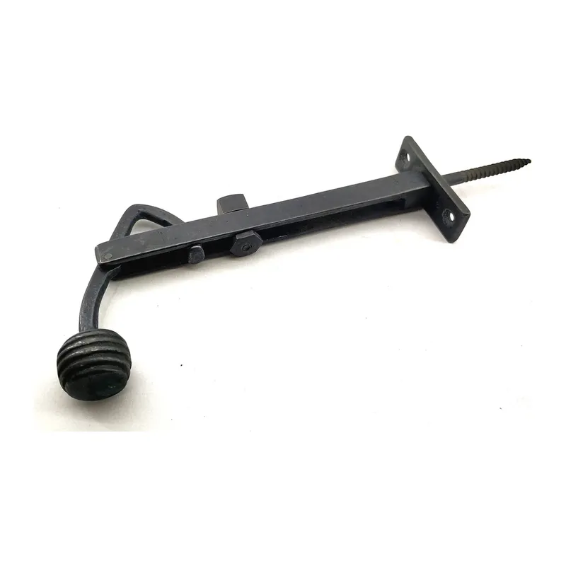 Antika Tarz Dekoratif Pirinç Ayarlı Panjur Stoperi - 150x55 Mm, Oksit