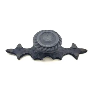 Antika Tarz Dekoratif Pirinç Çizgili Düğme - 25x80 Mm, Oksit