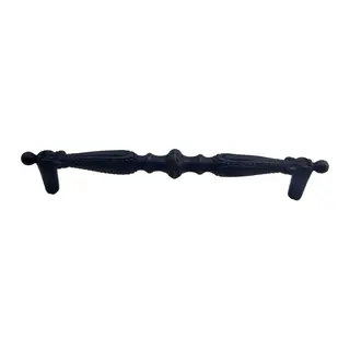 Antika Tarz Dekoratif Pirinç Yeni Sütun Mobilya Kulbu - 160mm, Oksit