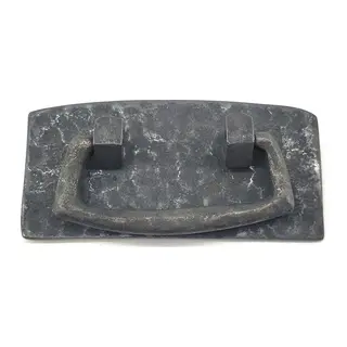 Antika Tarz Dekoratif Pirinç Otantik Dövme Kapı Kulbu - 45x90 Mm, Oksit