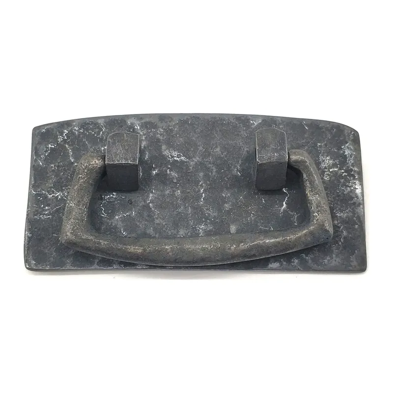 Antika Tarz Dekoratif Pirinç Otantik Dövme Kapı Kulbu - 45x90 Mm, Oksit