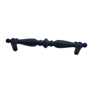 Antika Tarz Dekoratif Pirinç Yeni Sütun Mobilya Kulbu - 192mm, Oksit