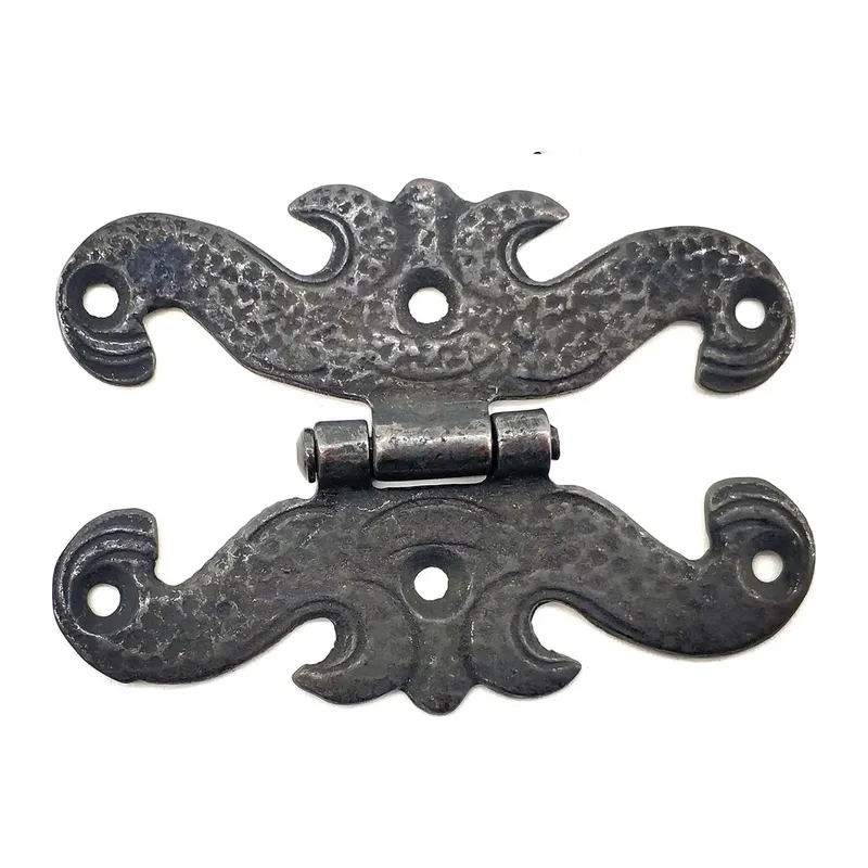 Antika Tarz Dekoratif Pirinç Kelebek Menteşe - 63x45 Mm, Oksit