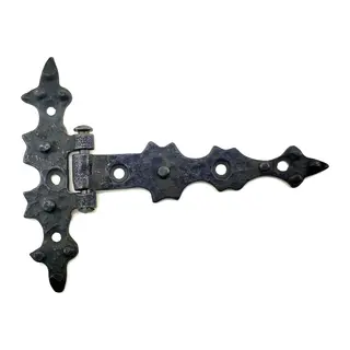 Antika Tarz Dekoratif Pirinç Yıldız Kuyruklu Menteşe - 85x110 Mm, Oksit