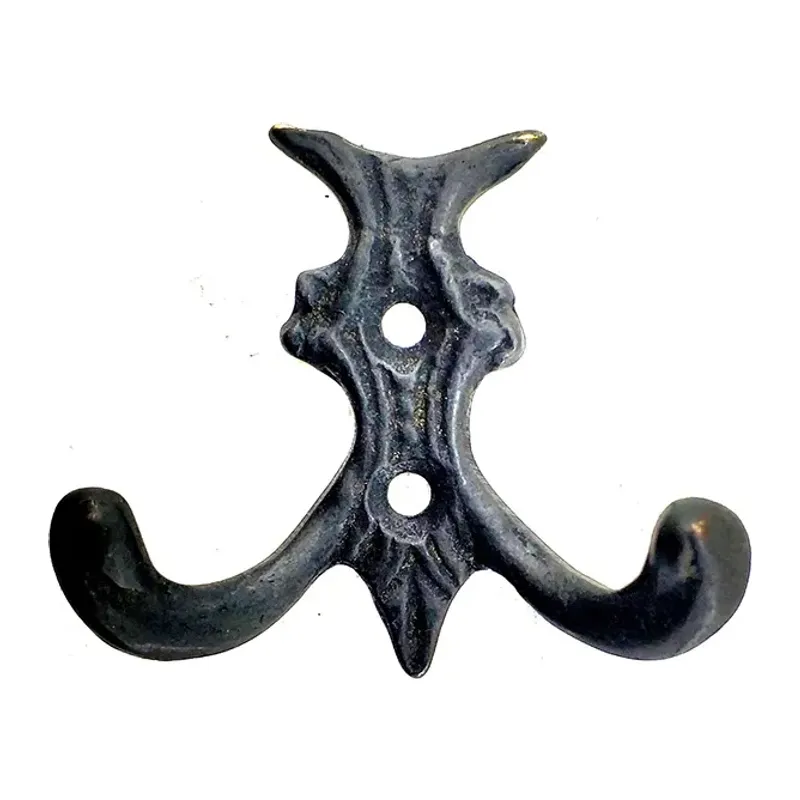 Antika Tarz Dekoratif Pirinç Koç Çiftli Askı - 50x55mm, Oksit