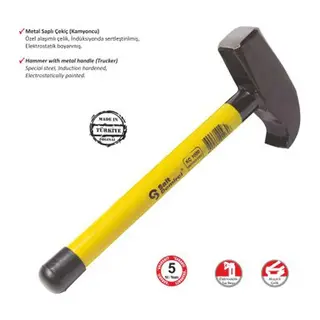 Kamyoncu Metal Saplı Çekiç 500 Gr