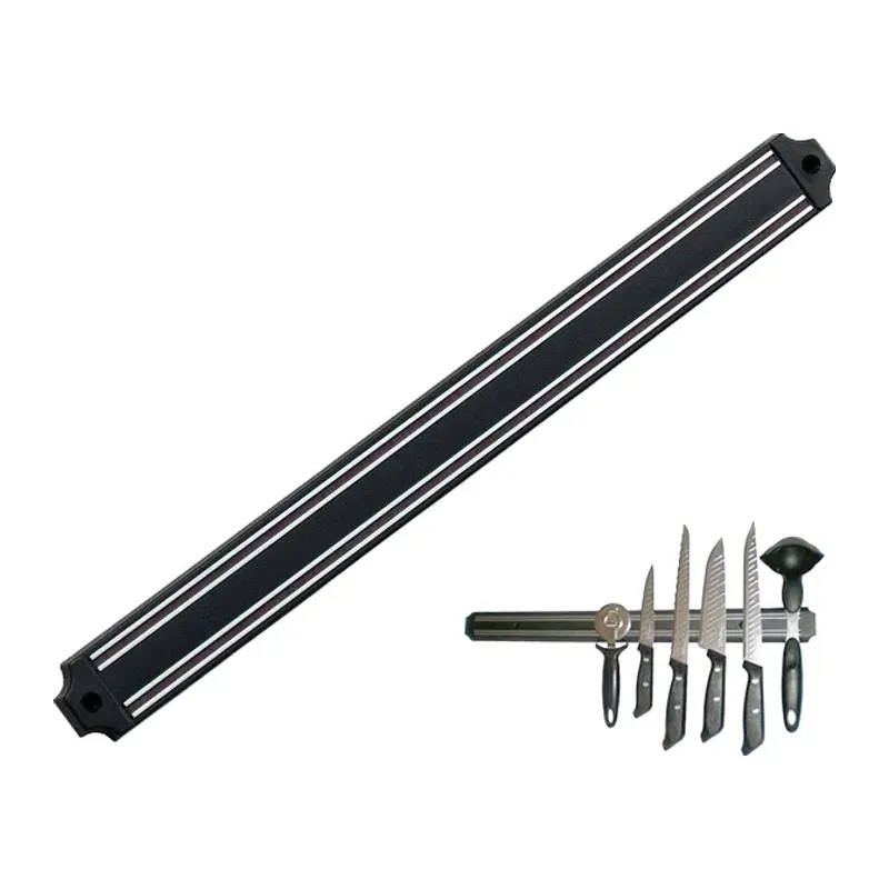 Mıknatıslı Bıçak Tutucu Stand - 49 Cm, Siyah