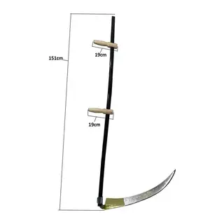 Komple Tırpan - Metal Saplı 6 Parça Set - Ahşap Elcik 70 Cm