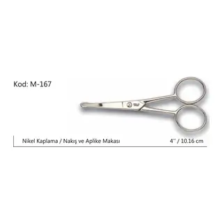 Europe Aplike Ve Nakış Makası Kıvrık Küt Uçlu No:4 10,16 Cm