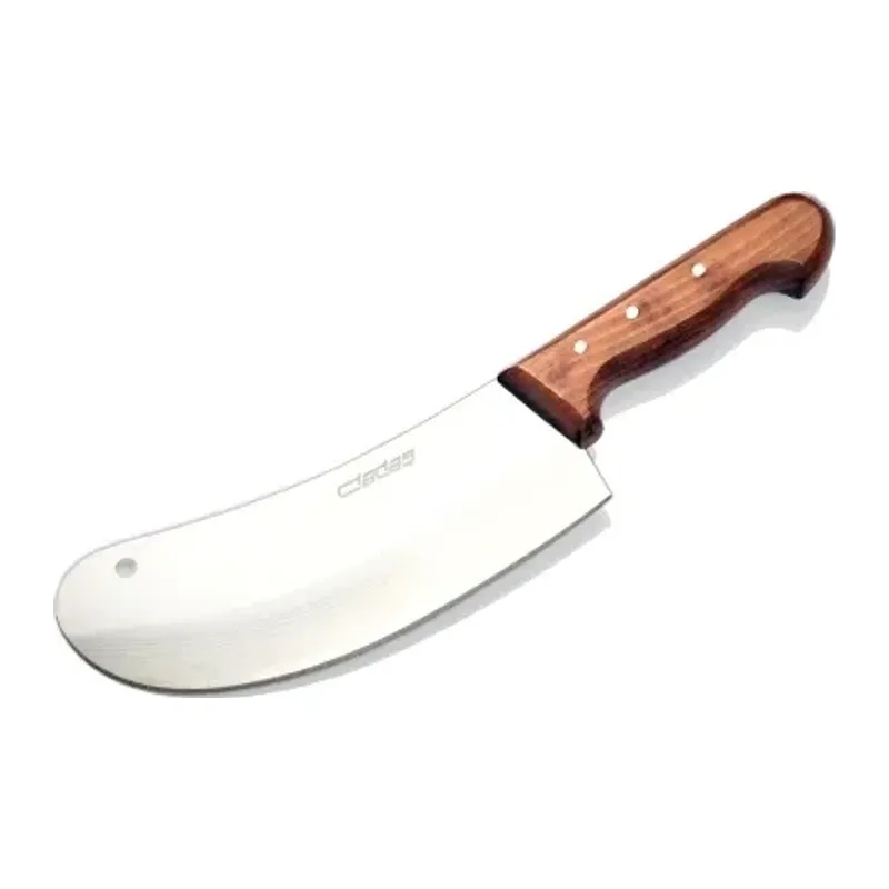 Bursa Paslanmaz Mutfak Soğan Satırı, Börek Bıçağı No:2, 18 Cm - Ahşap Sap