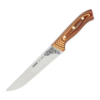 32103 Elite Kurban, Kasap Bıçağı 19 Cm - Kahverengi Perçinli Kompozit Sap