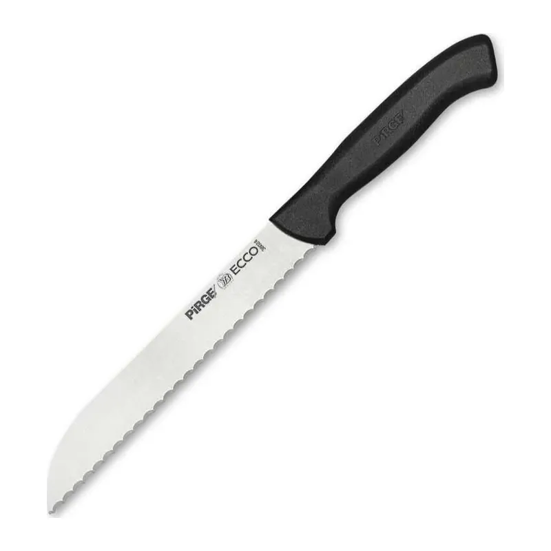 38024 Ecco Pro Ekmek Bıçağı 17,5 Cm - Siyah