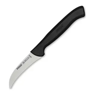 38044 Ecco Kıvrık Eğri Sebze Dekor Bıçağı 7,5 Cm - Siyah