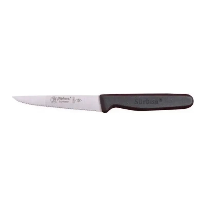 61004lz - Sürmene Lazerli, Tırtıklı Sebze Bıçağı 9,5cm
