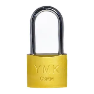 Eko Sarı Boyalı Uzun Kancalı Asma Kilit 63mm
