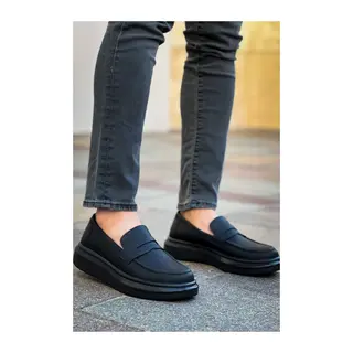 Robert - RS615 Siyah Erkek Loafer Ayakkabı SIYAH ST