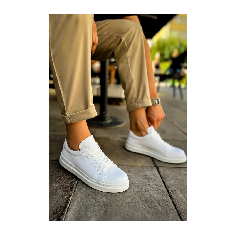 MN979 - Santoni CRT Spor Erkek Ayakkabı BEYAZ