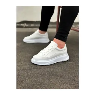 JY507 Alone Bağcıklı Cilt Erkek Günlük Sneaker Ayakkabı CBT Beyaz