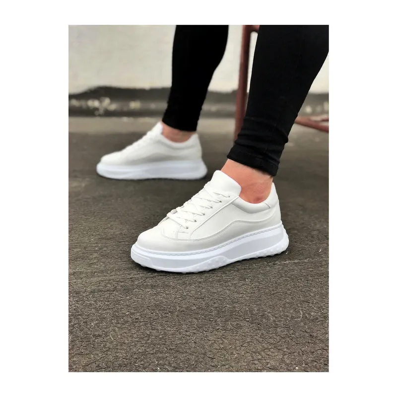 JY507 Alone Bağcıklı Cilt Erkek Günlük Sneaker Ayakkabı CBT Beyaz