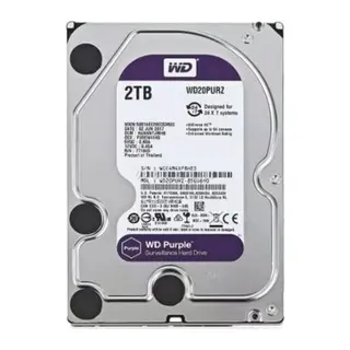 GV HD 2TB WD 3.5 PURPLE SATA3 5400RPM 64MB 7/24 GUVENLIK WD23PURZ (3 YIL RESMI DIST GARANTILI)